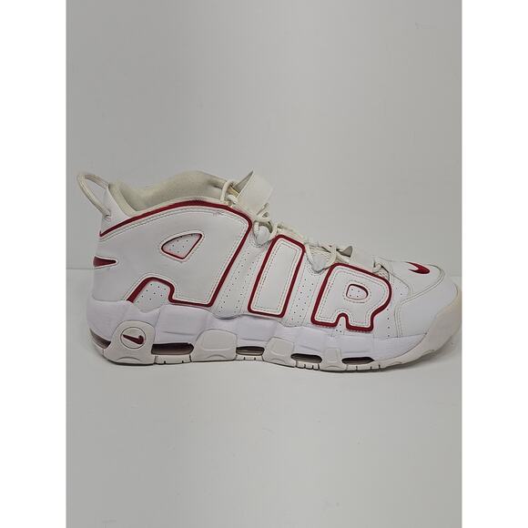 Nike Air More Uptempo 2021 White Varsity Red SIZE 12 PRE-OWNED GOOD main image 5
